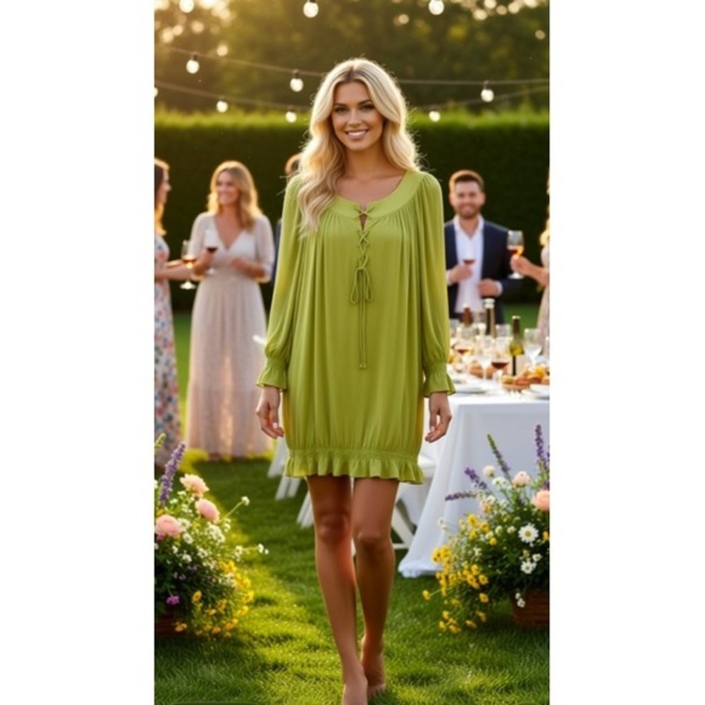Chartreuse Dress‎ Size L